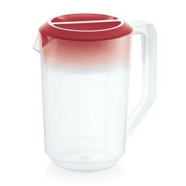 Kanne Kunststoff | mit Skalierung | mit rotem Deckel 1,8 ltr Ø 125 mm H 205 mm Produktbild
