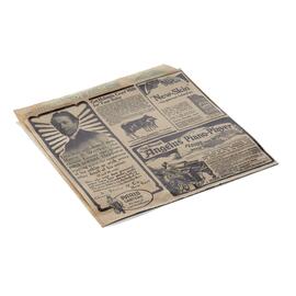 Takeawaytüte Wrap & Go | Zeitungsmotiv | braun | schwarz | 170 mm x 180 mm Produktbild