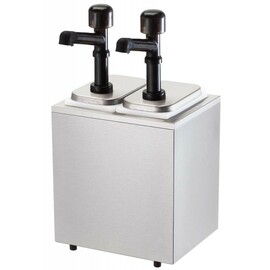 Soßenspender 2 x 3,3 ltr kühlbar  | Bedienung per Druckknopf  L 276 mm  H 516 mm Produktbild