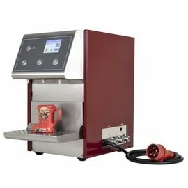 Heißgetränke-Portionierer Hotshot rot 3-leitig 400 Volt mit Tropfschale höhenverstellbar Produktbild