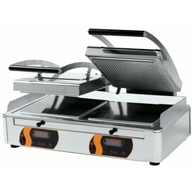 Kontakt Grill Duplex 2x4 | 230 Volt | Verbundwerkstoff Alu-Edelstahl • glatt • gerillt Produktbild