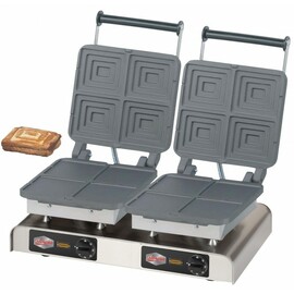 Waffeleisen | Sandwichmaker eco Sandwich II antihaftbeschichtet  | Waffelgröße 150 x 125 mm (8x)  | 4400 Watt 400 Volt Produktbild
