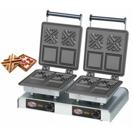 Waffeleisen eco X-Waffel II  | Waffelgröße 108 x 108 x H 20 mm (4x)  | 4400 Watt 400 Volt Produktbild