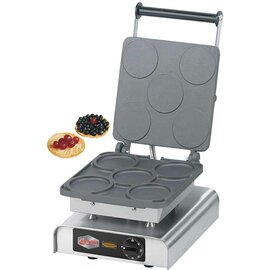 Waffeleisen ECO antihaftbeschichtet  | Waffelgröße Ø 100 x H 9 mm (5x)  | 2200 Watt 230 Volt Produktbild