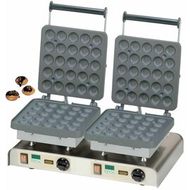 Doppel-Waffeleisen antihaftbeschichtet  | Waffelgröße Ø 40 mm (50x)  | 4400 Watt 400 Volt Produktbild