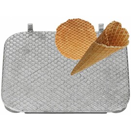 Backplatte Eiswaffel  | Waffelgröße 260 x 260 mm Produktbild