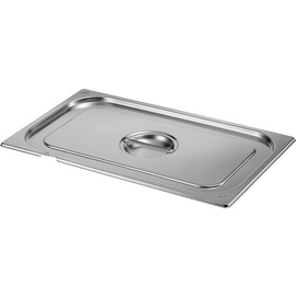GN Deckel GN 2/4 Edelstahl | mit Löffelaussparung L 530 mm B 162 mm Produktbild