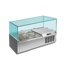Aufsatzkühlvitrine VRX 955/380 passend für 3 x GN 1/3 - 150 mm Produktbild