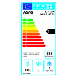 Kühltisch KYLJA 2100 TN 350 Watt 313,5 ltr | 2 Volltüren Produktbild 1 S