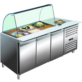 Kühltisch Gastronorm GN 3100 TNS 350 Watt | selbstschließend | 3 Volltüren Produktbild