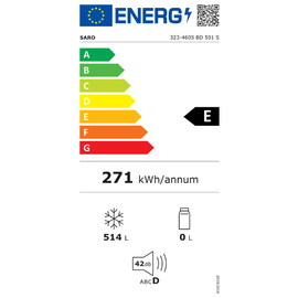 Gefriertruhe BD 501 S | 514,0 ltr L 1835 mm | Statische Kühlung Produktbild 2 L
