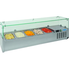 Aufsatzkühlvitrine METTE VRX 1600/330 230 Volt | 8 Behälter GN 1/4 - 150 mm Produktbild