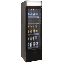 Getränkekühlschrank DK105 schwarz | Glastür Produktbild
