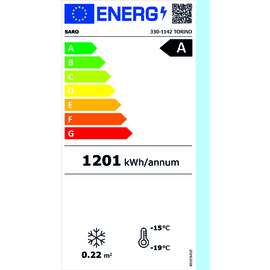 Eisvitrine TORINO inkl. 4 Speiseeisbehälter | 867 mm x 735 mm H 373 mm Produktbild 1 L