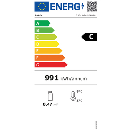 Kuchenvitrine ISABELL 108 ltr 230 Volt | 4 Borde | 4-seitig verglast Produktbild 1 L