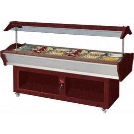 Buffet-Insel AMINA 4 mahagonifarben passend für 4 x GN 1/1 Produktbild