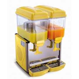 Kaltgetränke-Dispenser Corolla 2G kühlbar gelb | 2 Behälter 2 x 12 ltr  H 640 mm Produktbild