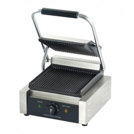 Elektro-Kontaktgrill VARESE | 230 Volt | Gusseisen • gerillt • gerillt Produktbild