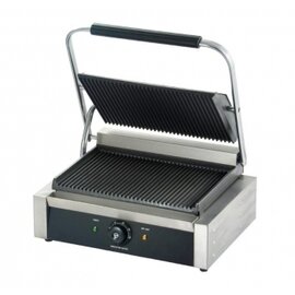 Elektro-Kontaktgrill SIENA | 230 Volt | Gusseisen • gerillt • gerillt Produktbild