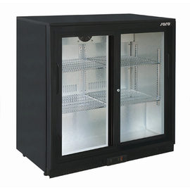 Barkühlschrank BC 198SD schwarz mit Schiebetür | Umluftkühlung | 900 mm x 520 mm H 850 mm Produktbild