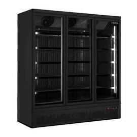 Tiefkühlschrank GTK 1480 S schwarz | 3 Glastüren | Umluftkühlung Produktbild