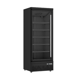 Kühlschrank GTK 600 PRO schwarz mit Glastür | Statische Kühlung Produktbild