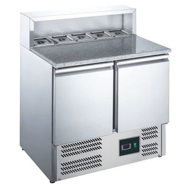 Pizzatisch EPS 900 passend für 5 x GN1/6 | Granit-Arbeitsplatte Produktbild