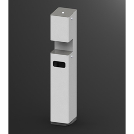 Desinfektionsmittel-Dispenser CARLOTTA mit Sensor Standmodell fahrbar weiß 800 ml 220 mm x 280 mm H 1300 mm Produktbild