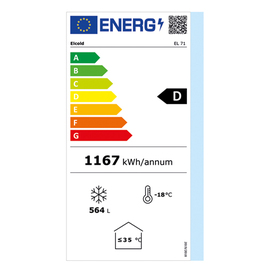 Gewerbetiefkühltruhe EL 71 mit Klappdeckel | 691 ltr Produktbild 1 L