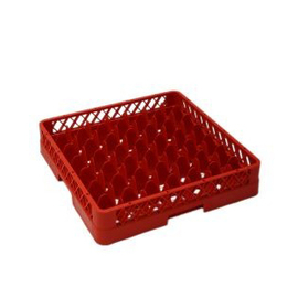Gläserkorb rot | 500 mm x 500 mm | 49 Fächer Produktbild