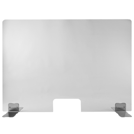 Schutzwand Plexiglas mit Öffnung | Scheibengröße 650 x 850 mm Produktbild