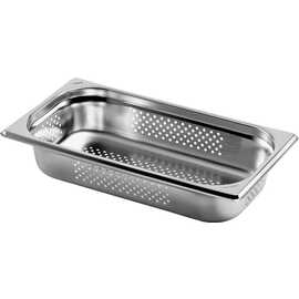 GN-Behälter GN 1/3 x 65 mm | Edelstahl BUDGET LINE | Boden gelocht Produktbild