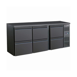 Barkühler BC 3100-6S schwarz mit 6 Schubladen | Umluftkühlung Produktbild