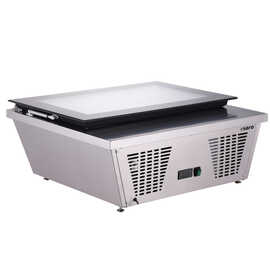 Eisvitrine TORINO inkl. 4 Speiseeisbehälter | 867 mm x 735 mm H 373 mm Produktbild 2 S