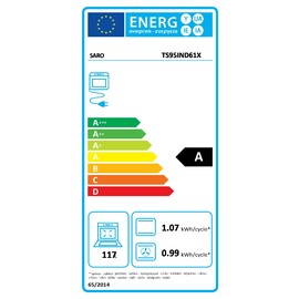 Induktionsherd TS95IND61X silberfarben mit Backofen Elektro | 5 Kochstellen inkl. Backblech | Rost Produktbild 22 S