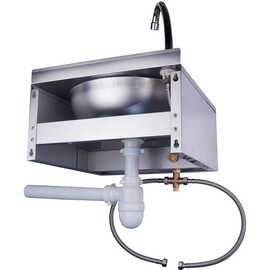 Handwaschbecken Justin mit Kniebedienung | 400 mm x 400 mm H 240 mm Produktbild 2 S