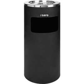 Abfallsammler | Standascher AF 202 AB Stahl schwarz Standmodell  Ø 300 mm  H 720 mm Produktbild