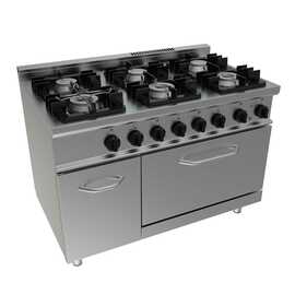 Gasherd Gastronorm 36 kW (Gas) 5,48 kW (Elektrobackofen) | Backofen Produktbild