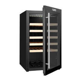 Weinkühlschrank WK 40 schwarz | Glastür | 5 Holzroste Produktbild 2 S