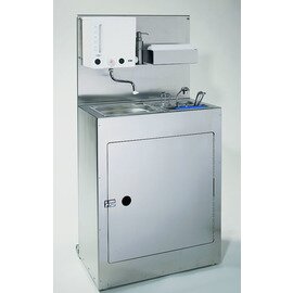 Mobile Spülstation mit Handwaschbecken Modell 161 230 Volt | 705 mm  x 430 mm  H 1370 mm Produktbild
