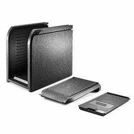 Thermobox Deckel Combi Roll-Up mit Schiebetür • schwarz 125 ltr | 740 mm x 477 mm H 700 mm Produktbild 4 L