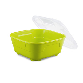 Menüschalenset GOODBOWL Tiny Mehrweg PP lime 550 ml | 5 Schalen | 5 Deckel Produktbild