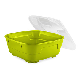 Menüschalenset GOODBOWL Big Mehrweg PP lime 1300 ml | 5 Schalen | 5 Deckel Produktbild