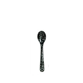 Eierlöffel Melamin schwarz weiß  L 120 mm Produktbild