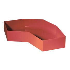 Präsentationsschale Kunststoff rot 300 mm  x 135 mm Produktbild