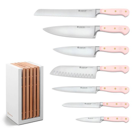 Messerblock mit 7 Messern CLASSIC COLOUR Pink Himalayan Salt Produktbild
