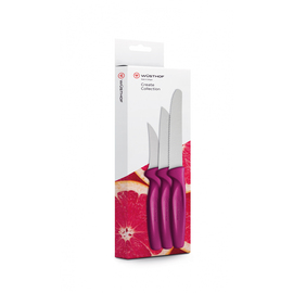 Gemüsemesser Set CREATE COLLECTION 3-teilig pink Produktbild