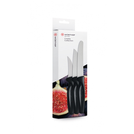 Gemüsemesser Set CREATE COLLECTION 3-teilig schwarz Produktbild