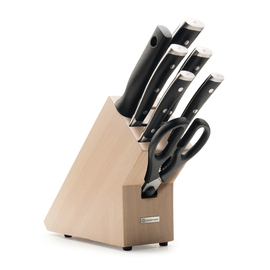 Messerblock CLASSIC IKON Buche mit 5 Messern | 1 Wetzstahl | 1 Schere Produktbild