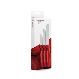 Gemüsemesser Set CREATE COLLECTION 3-teilig rot Produktbild